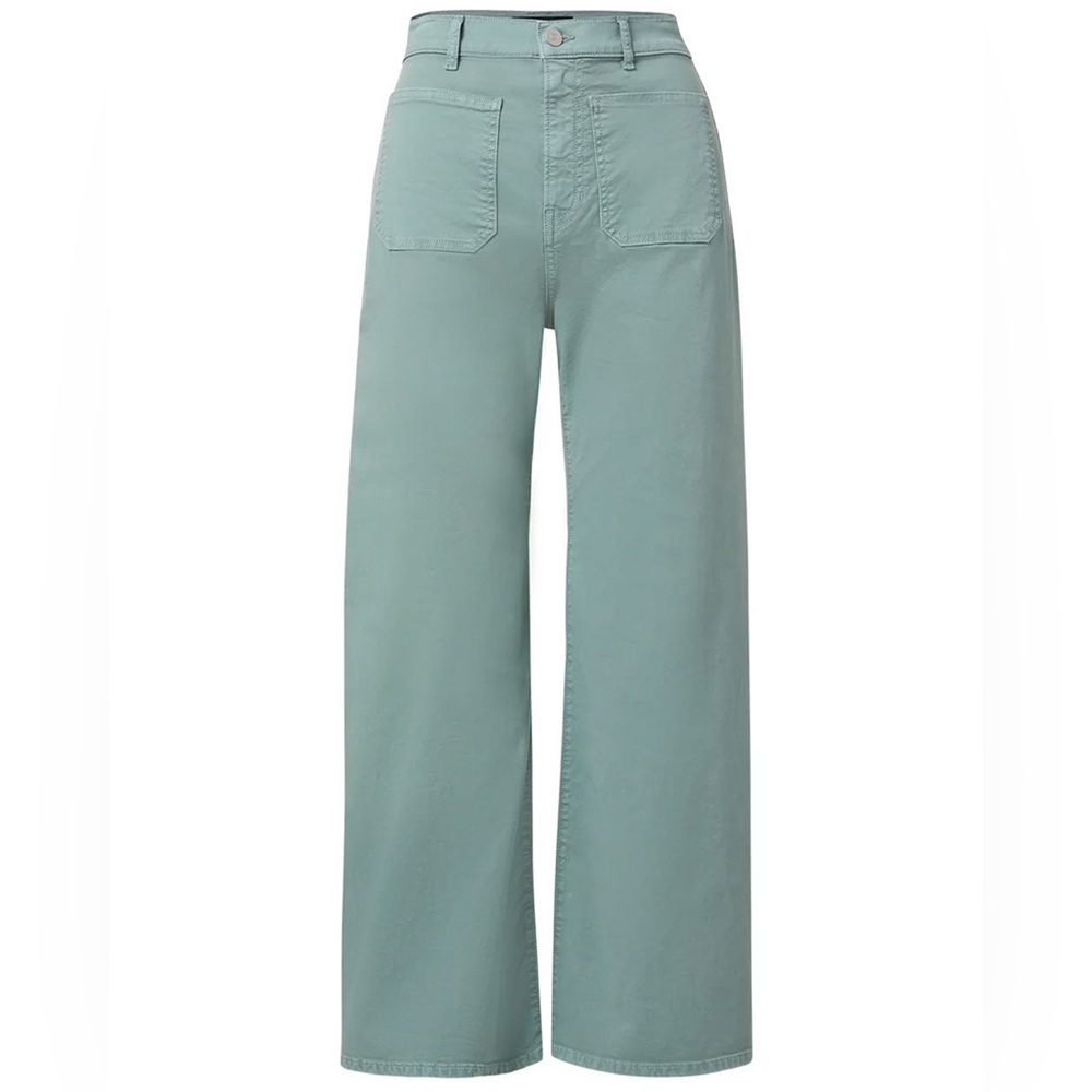 Veronica Beard Grant Wide Leg Pant in Seaglass s 29